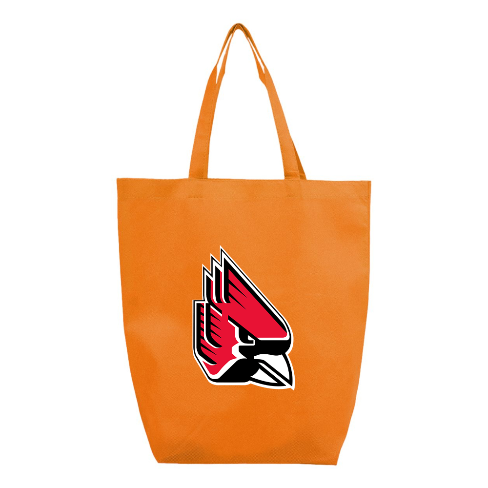 The Ball State Cardinals Q-Tees Non-Woven Gusset Bottom Tote