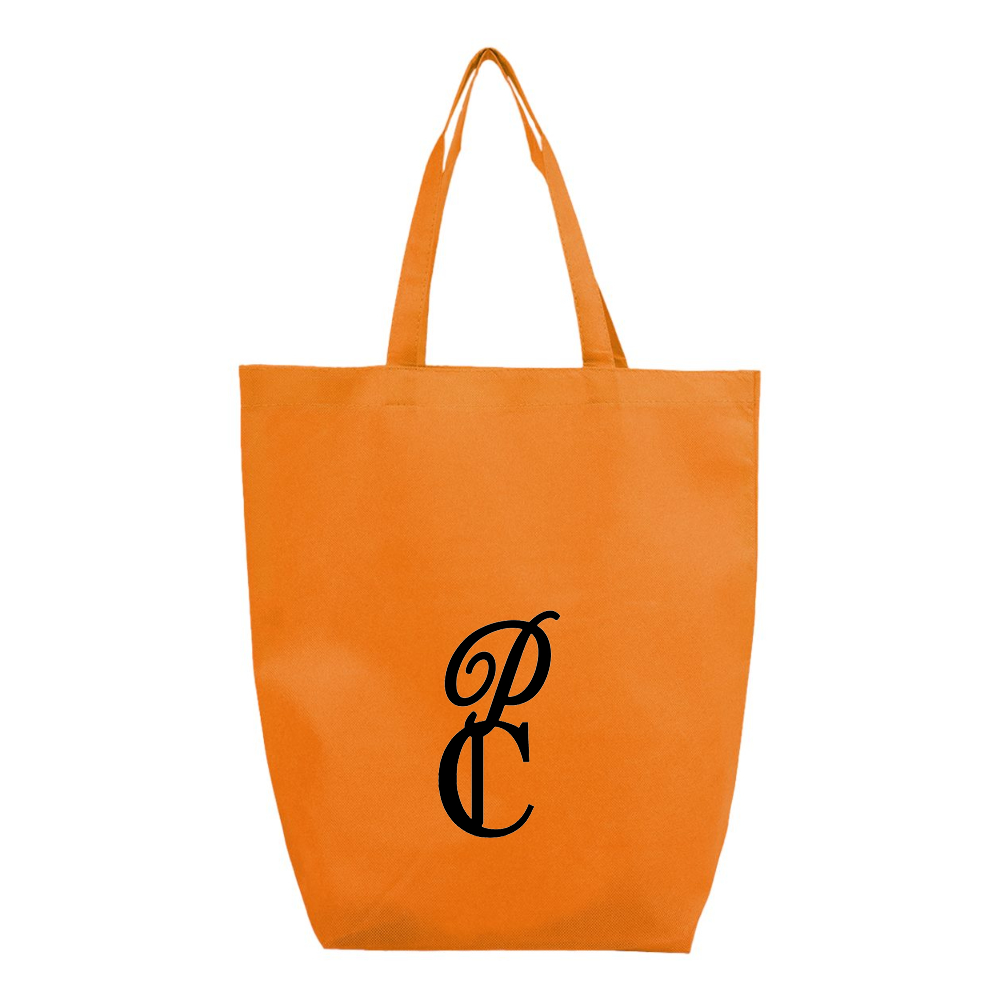 P & C Black Q-Tees Non-Woven Gusset Bottom Tote