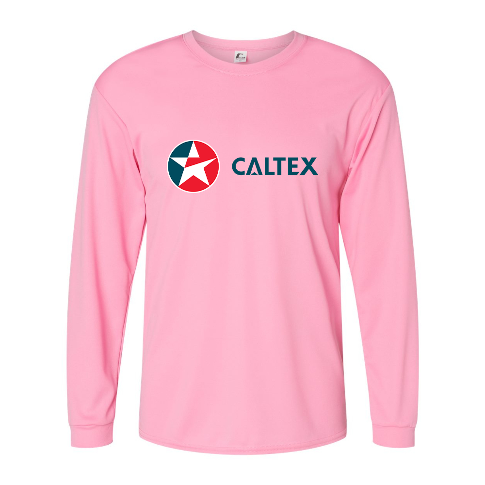 Men's Caltex Gas Station Performance Long Sleeve T-Shirt