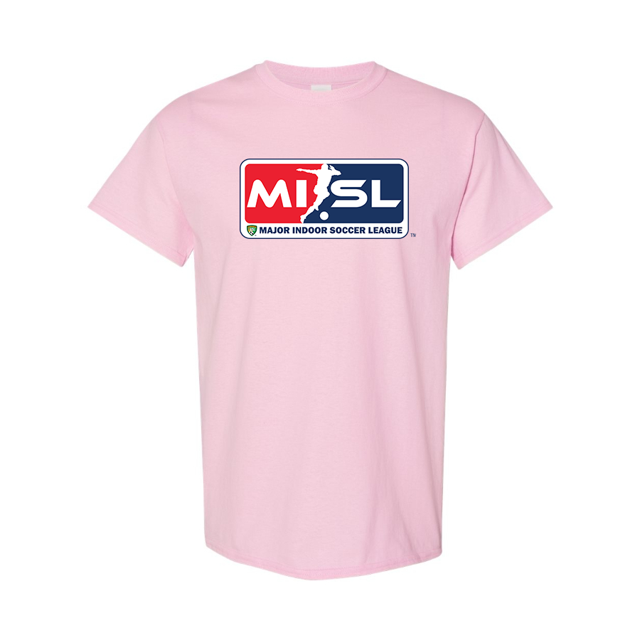Men's Major Indoor Soccer League Logo Cotton T-Shirt