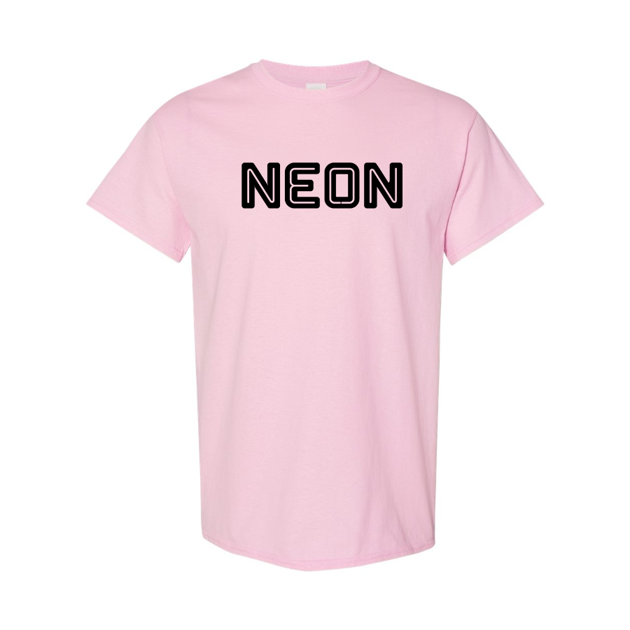 Men's Neon Logo Cotton T-Shirt