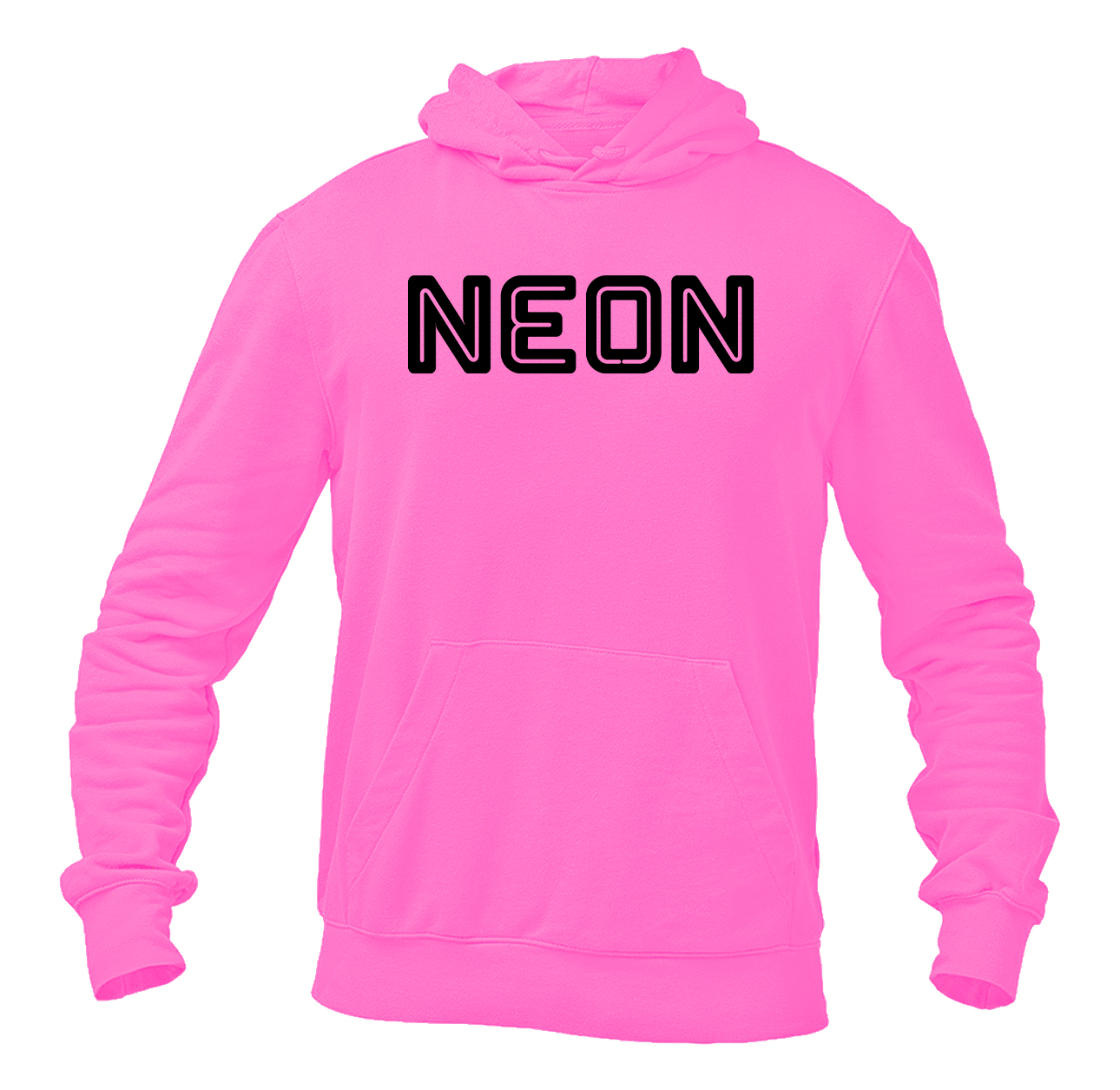 Men's Neon Logo Pullover Hoodie