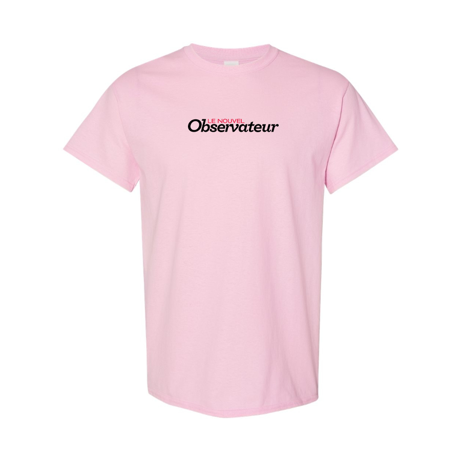 Men's Le Nouvel Observateur Logo Cotton T-Shirt