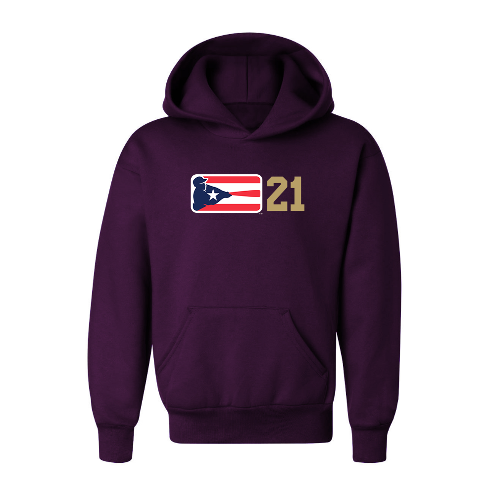 Youth Liga de Beisbol Profesional Roberto Clemente Logo Pullover Hoodie