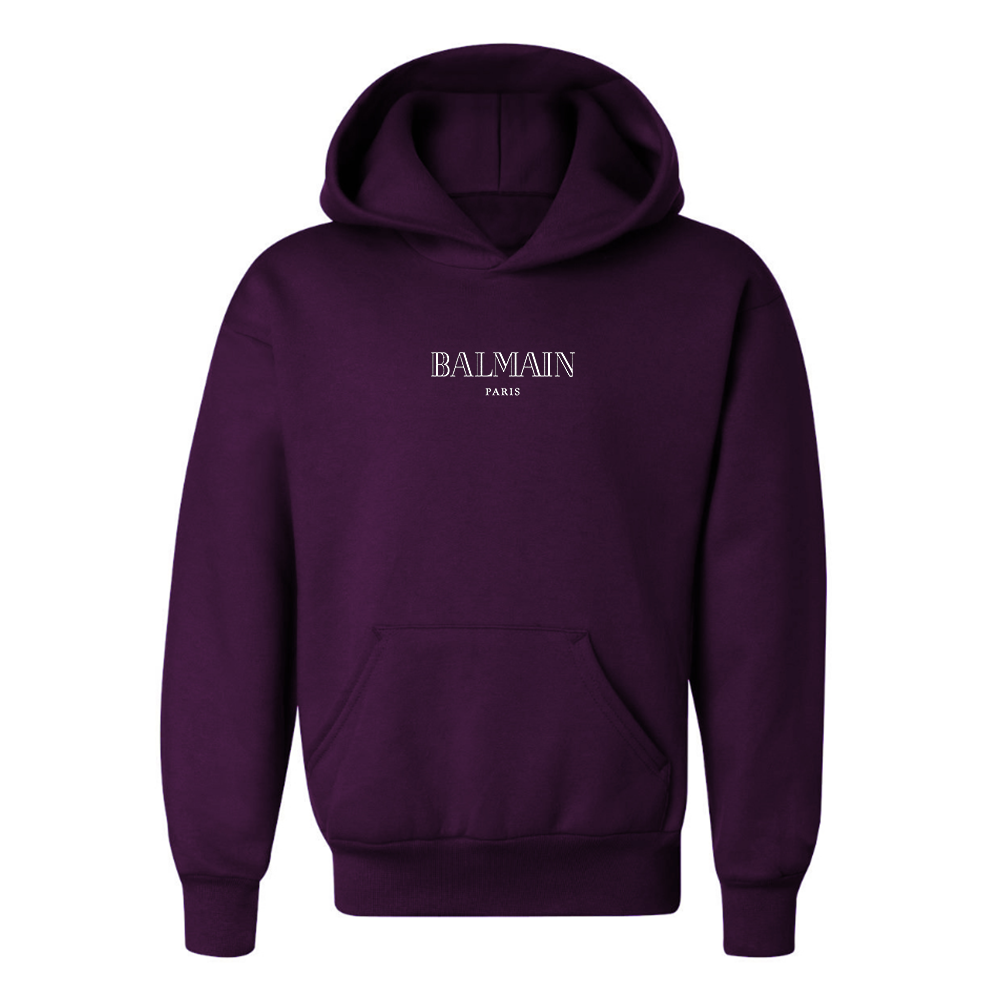 Youth Balmain Logo Pullover Hoodie