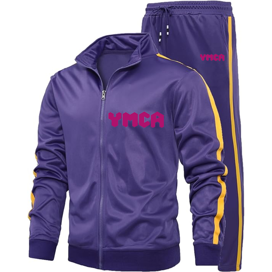 Men's YMCA Mauve Dri-Fit TrackSuit