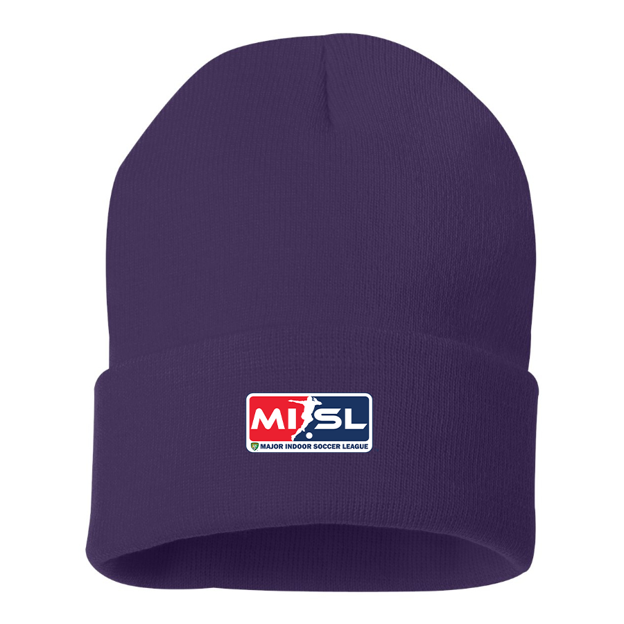 Major Indoor Soccer League Logo Beanie Hat