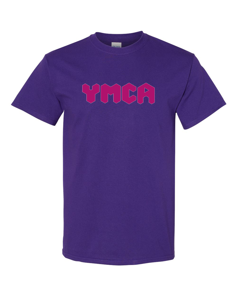 Men's YMCA Mauve Gildan Heavy Cotton T-Shirt