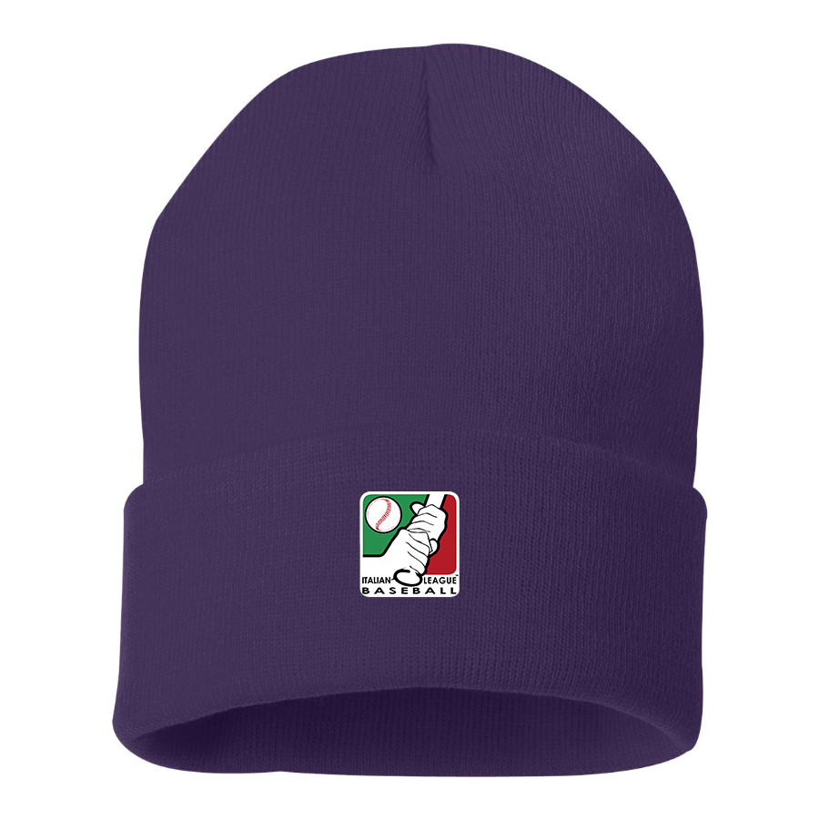Italian Baseball League Logo Beanie Hat