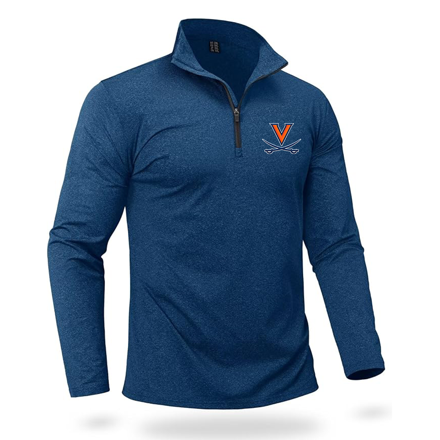 Men's (Design Here) Boladeci Men_s Quarter Zip Pullover Premium Fleece Lined Heather Long Sleeve Golf Shirts Midweight 1_4 Half Zip Sweatshirts