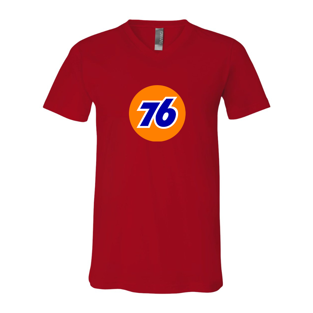 76 Gas Station BELLA CANVAS - Jersey V-Neck T-Shirt