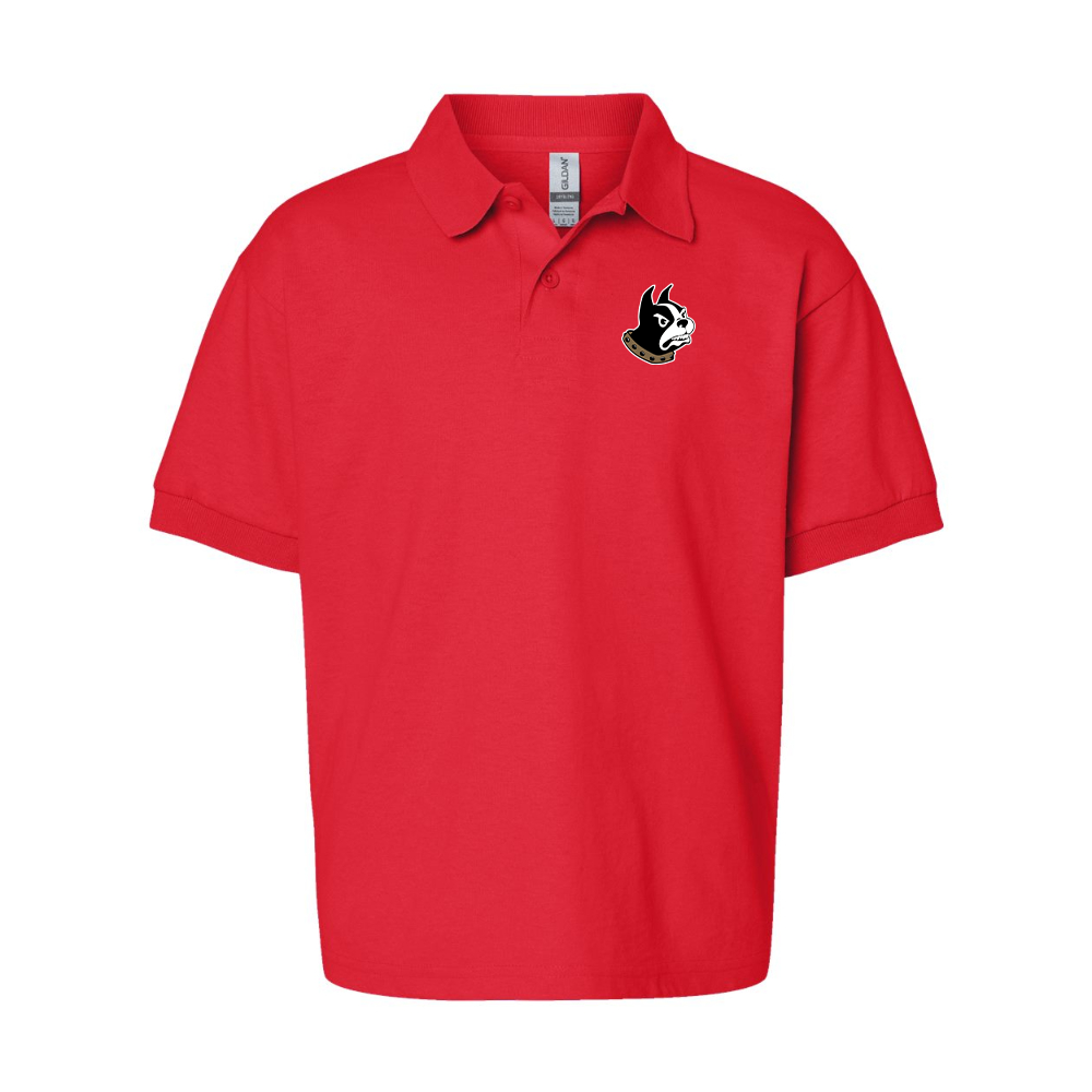 Youth Woffrd Terriers Gildan Dry Blend Jersey Polo