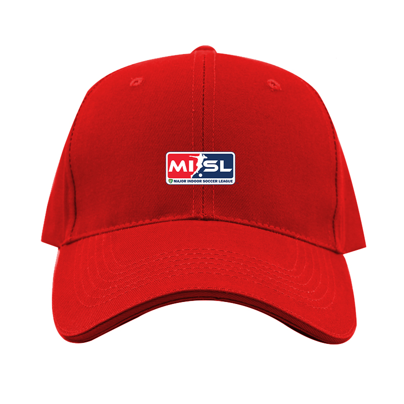 Major Indoor Soccer League Logo Dad Baseball Cap Hat