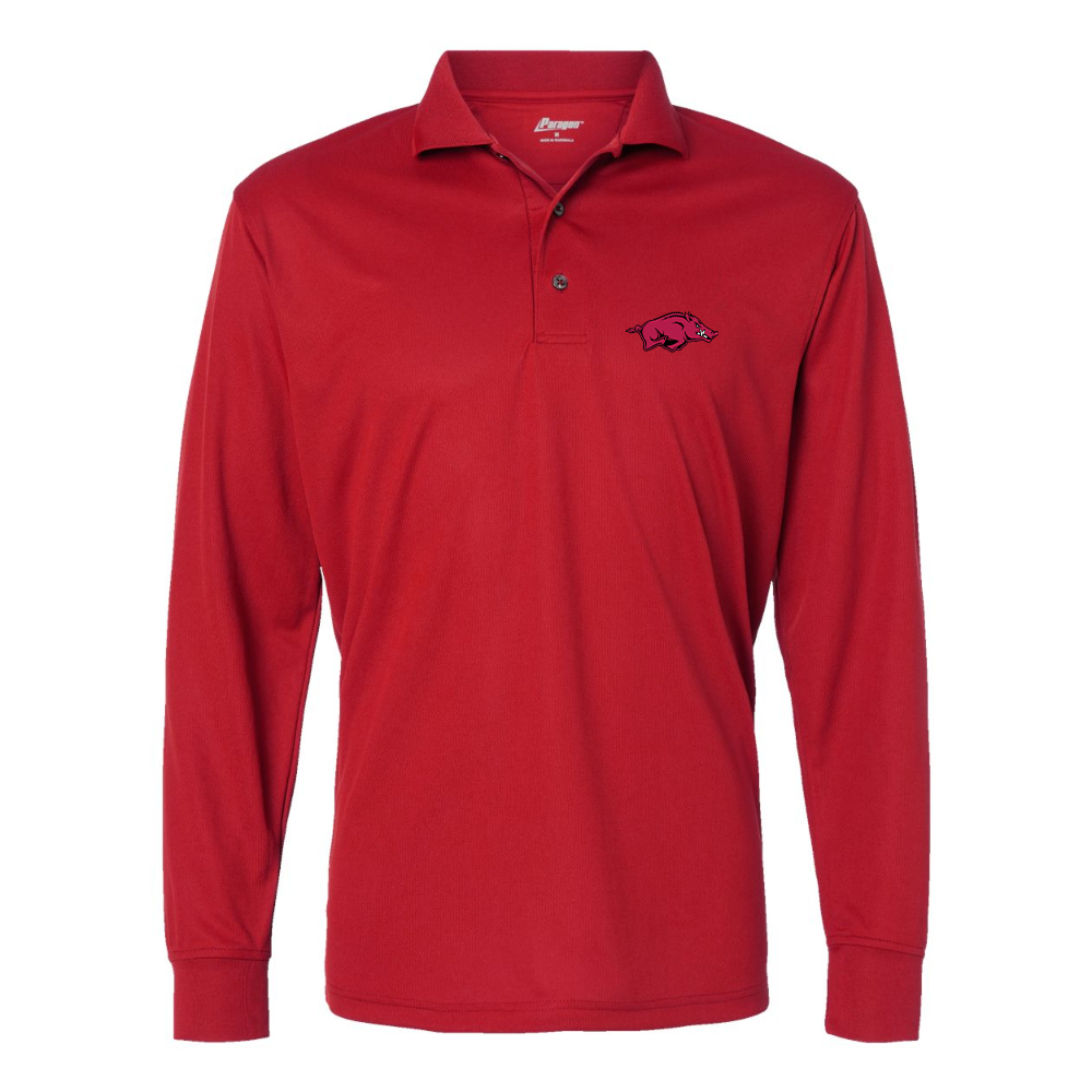 Men's Arkansas Razorbacks Paragon Prescott Long Sleeve Polo