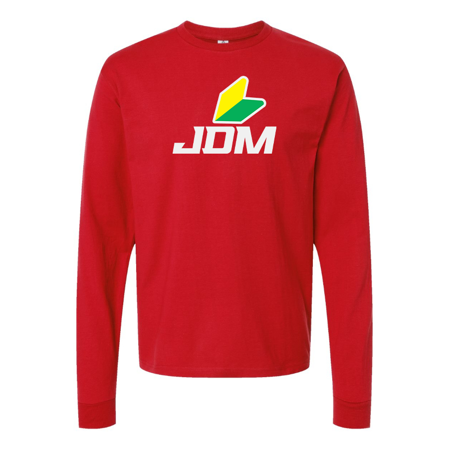 Men's JDM Logo Cotton Long Sleeve T-Shirt