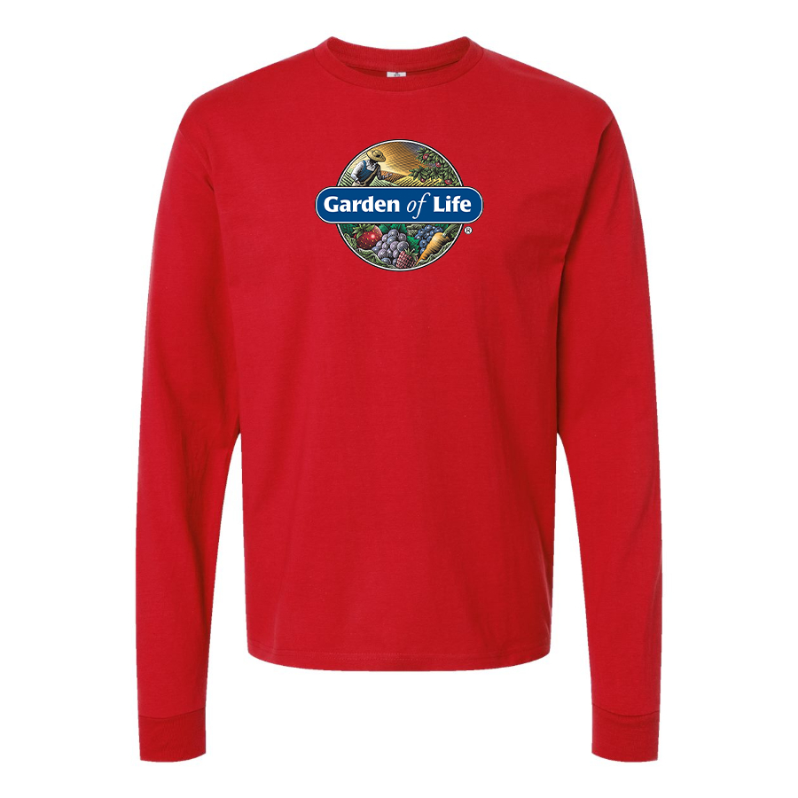 Men's Garden of Life Logo Cotton Long Sleeve T-Shirt