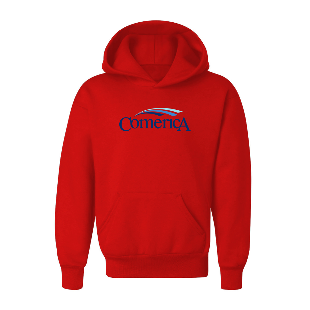 Youth Comerica Logo Pullover Hoodie