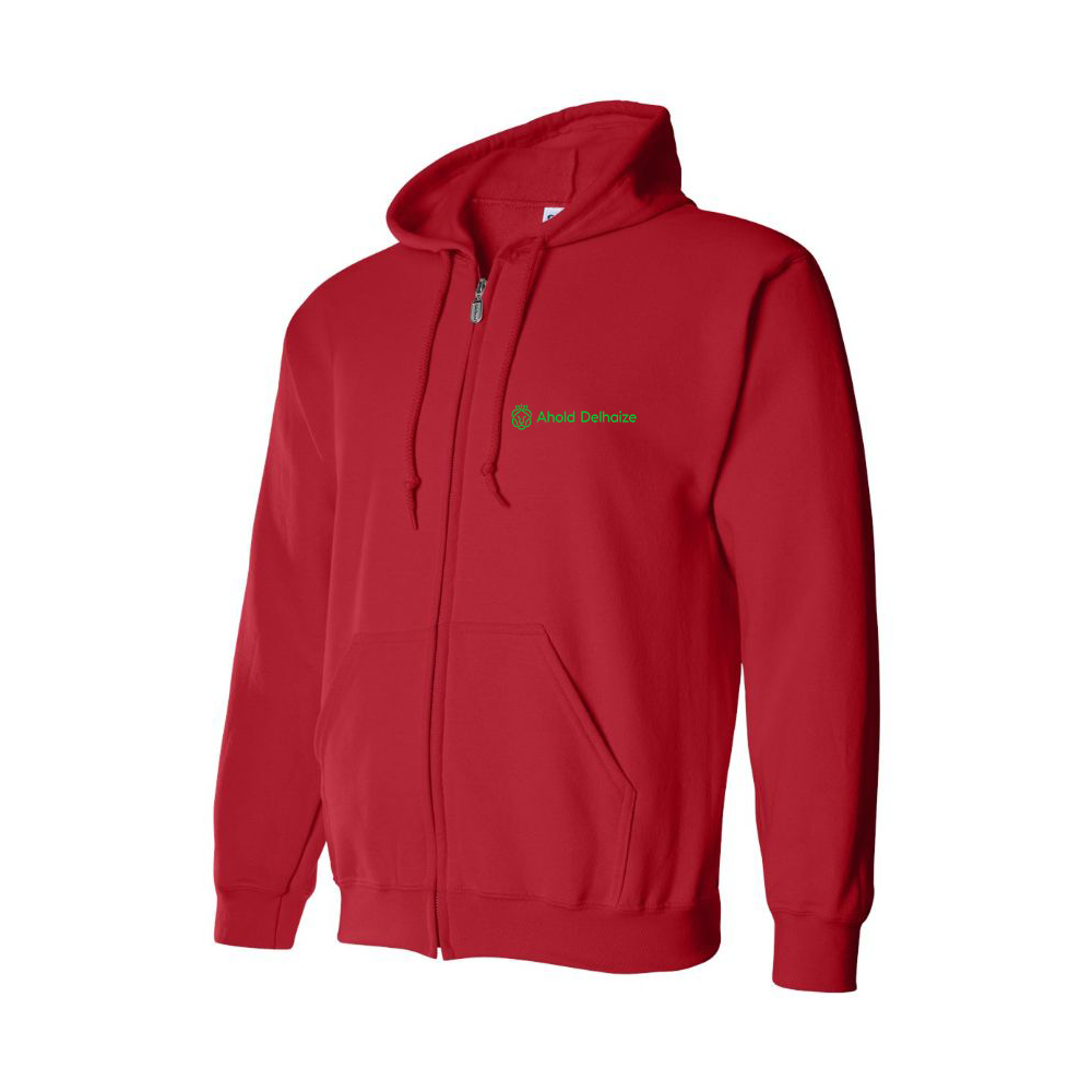 Men's Ahold Delhaize Vertical Logo Zipper Hoodie