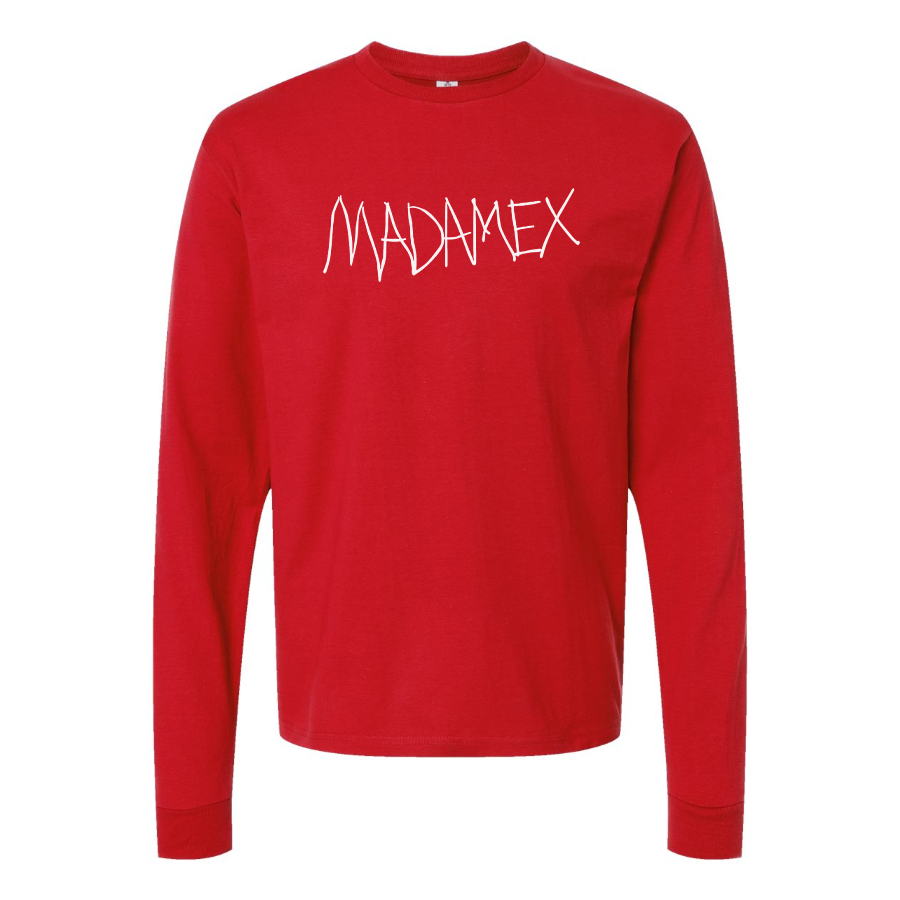 Men's Madonna Logo Cotton Long Sleeve T-Shirt