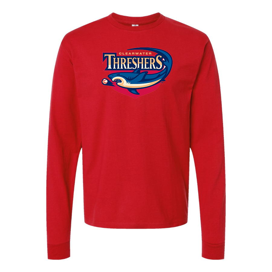 Men's Clearwater Threshers Logo Cotton Long Sleeve T-Shirt