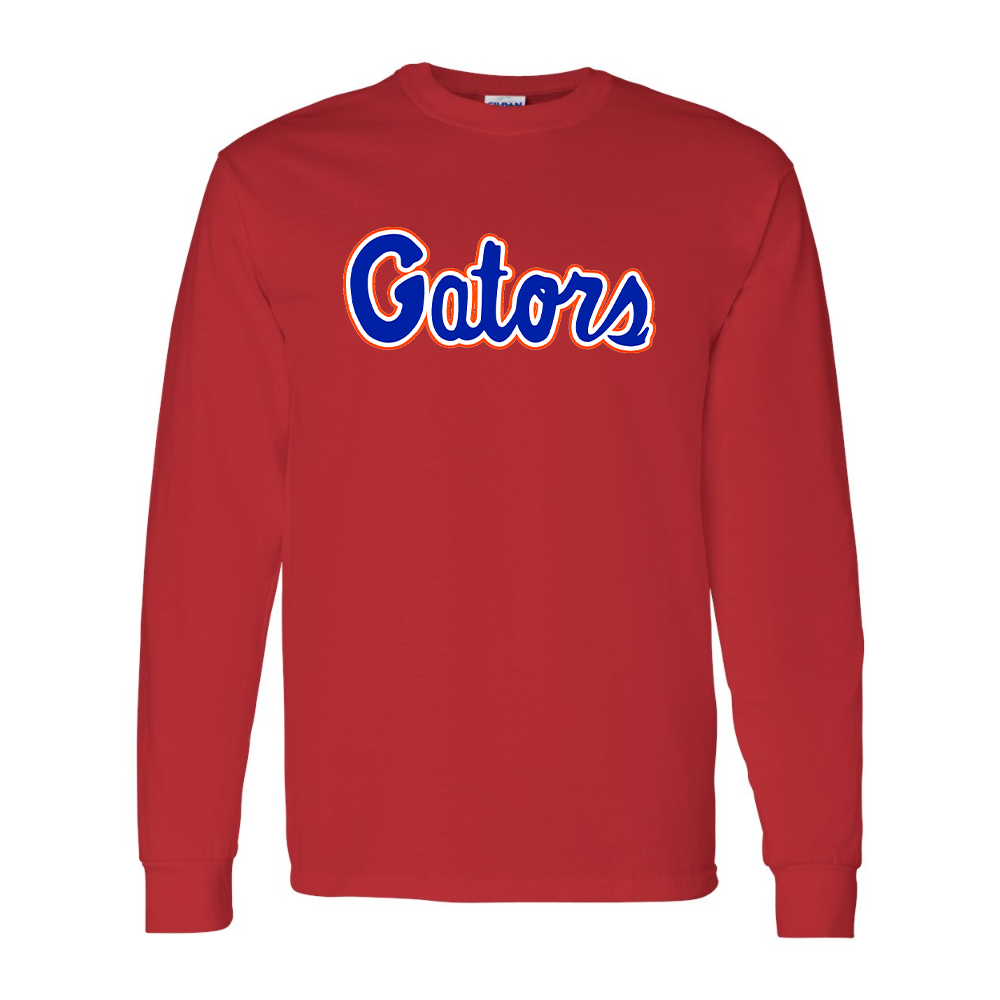 Men's Florida Gators Script Gildan Heavy Cotton Long Sleeve T-Shirt