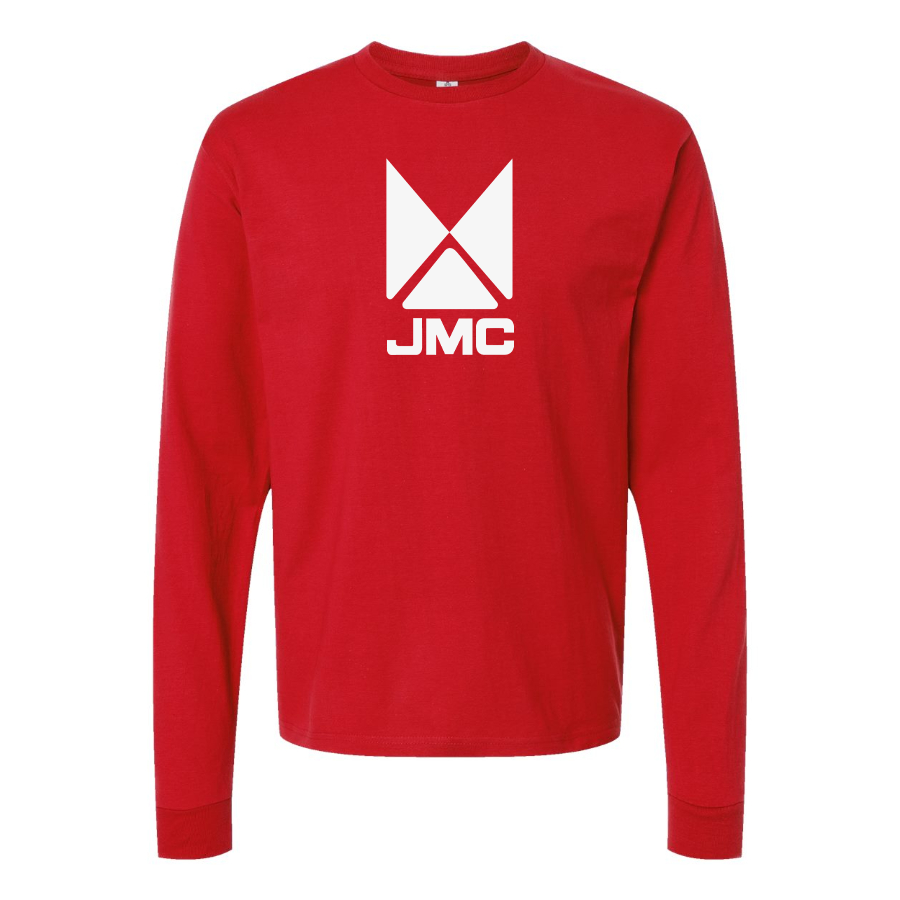 Men's Jiangling Motors Corporation Logo Cotton Long Sleeve T-Shirt