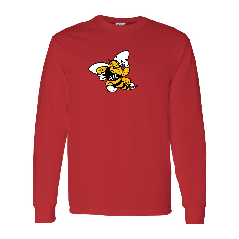 Men's AIC Yellow Jackets Gildan Heavy Cotton Long Sleeve T-Shirt