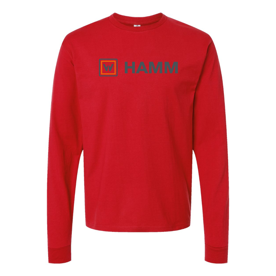 Men's Hamm Logo Cotton Long Sleeve T-Shirt