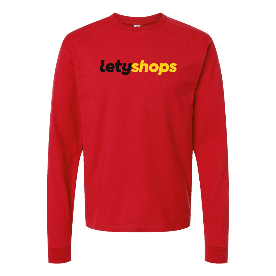 Men's LetyShops Logo Cotton Long Sleeve T-Shirt