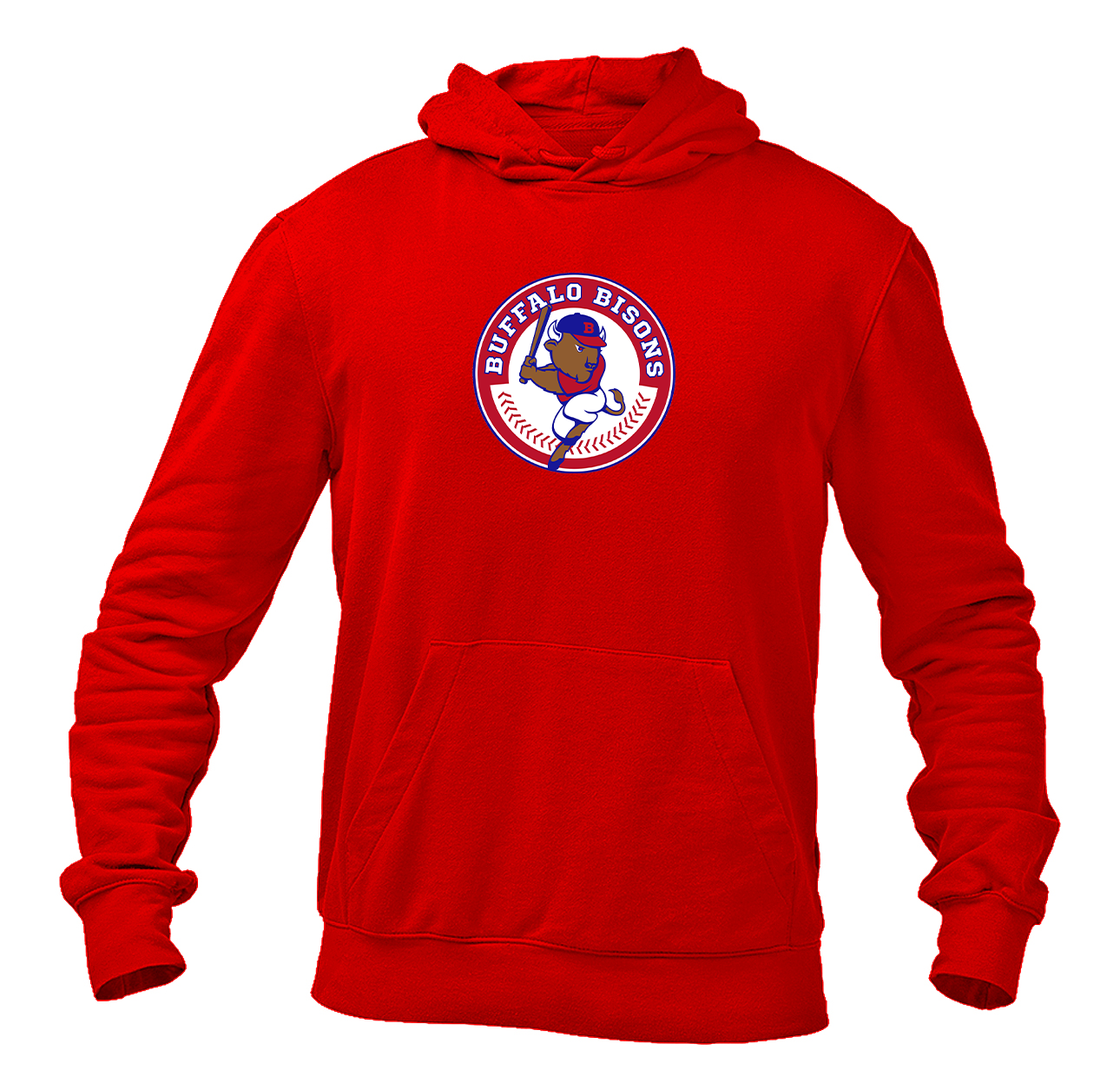 Men's Buffalo Bisons Logo Pullover Hoodie