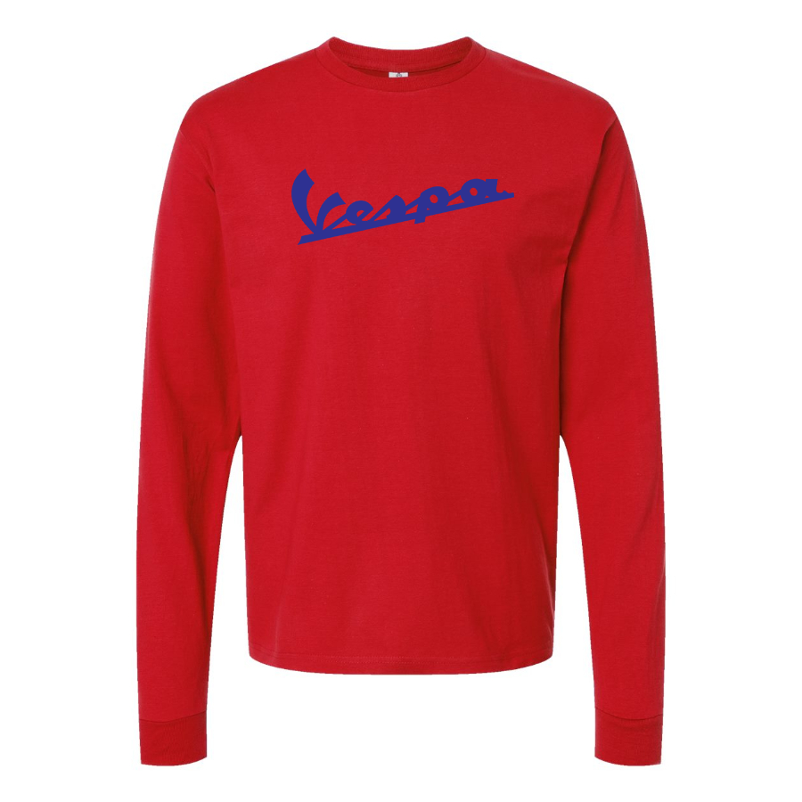 Men's Vespa Logo Cotton Long Sleeve T-Shirt
