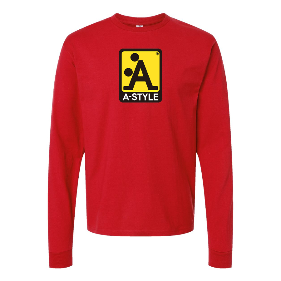 Men's A Style Logo Cotton Long Sleeve T-Shirt
