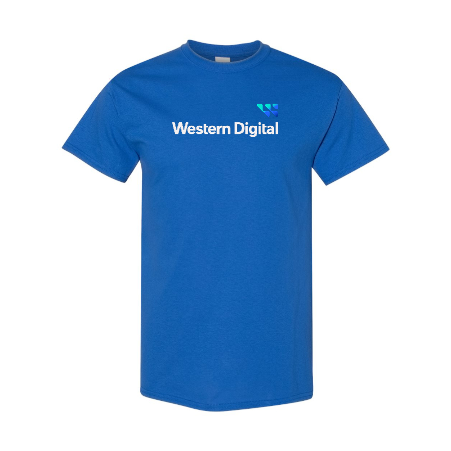 Men's Western Digital Logo Cotton T-Shirt