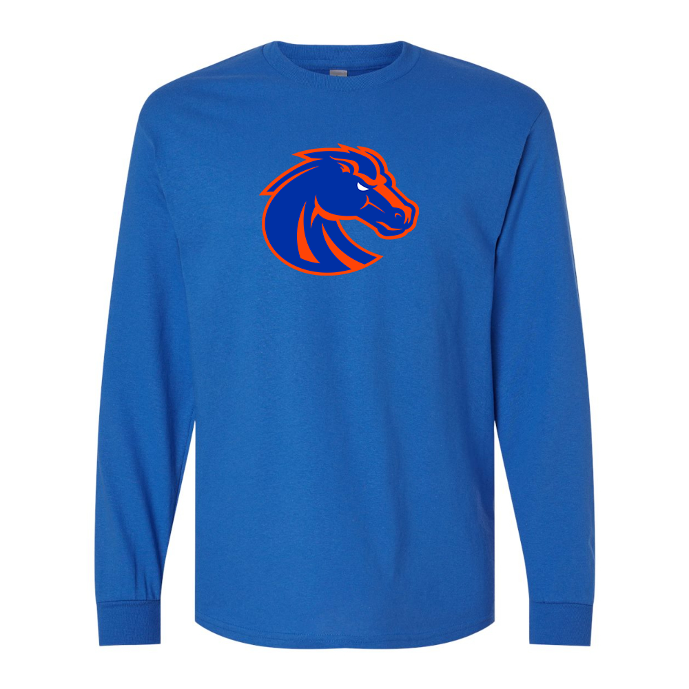 Men's Boise State Broncos Gildan Heavy Cotton Long Sleeve T-Shirt
