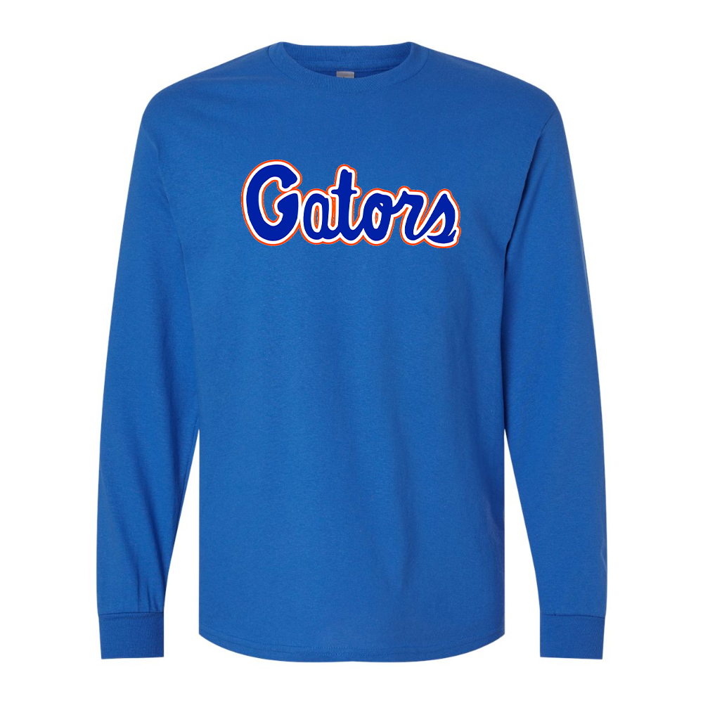 Men's Florida Gators Script Gildan Heavy Cotton Long Sleeve T-Shirt