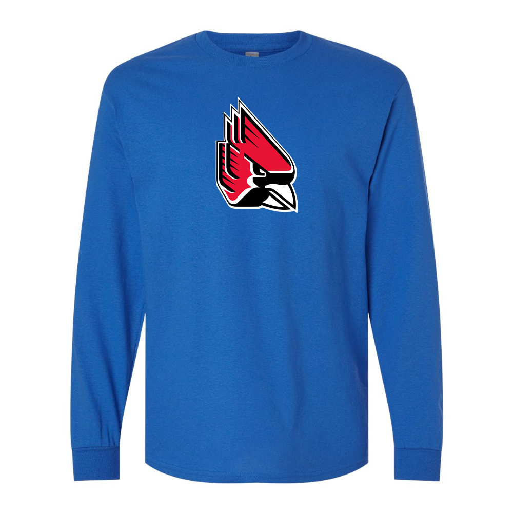Men's Ball State Cardinals Gildan Heavy Cotton Long Sleeve T-Shirt