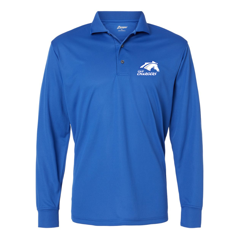 Men's Alabama Huntsville Chargers Paragon Prescott Long Sleeve Polo