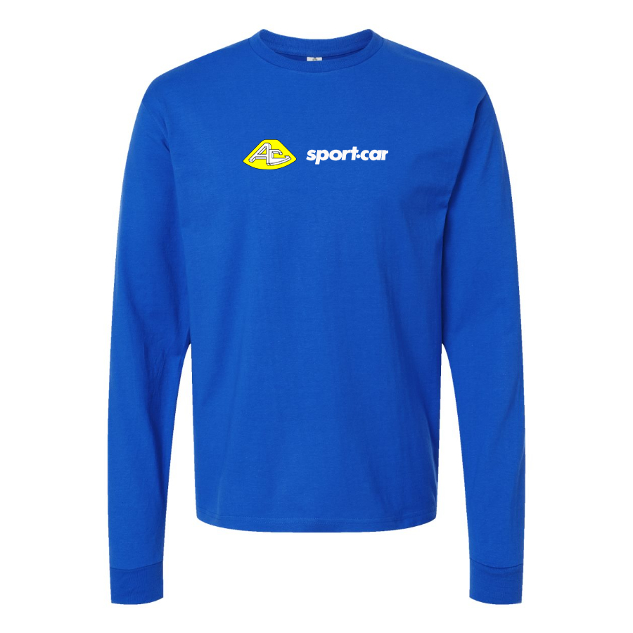 Men's AC Sport Car Logo Cotton Long Sleeve T-Shirt