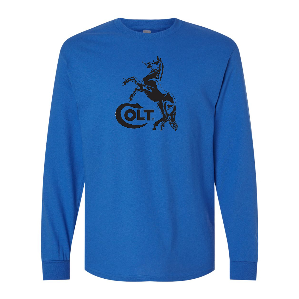 Men's Colt Horse Gildan Heavy Cotton Long Sleeve T-Shirt