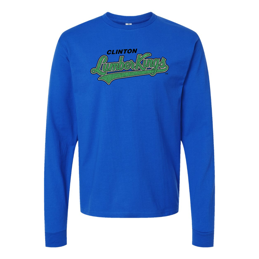 Men's Clinton LumberKings Logo Cotton Long Sleeve T-Shirt