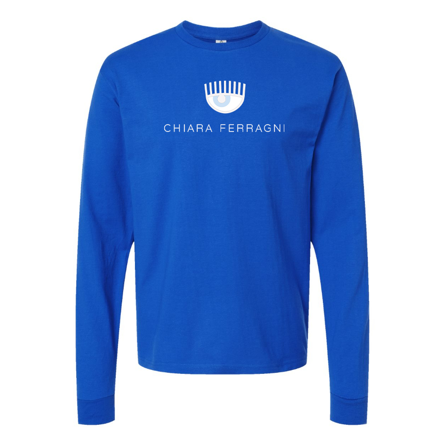 Men's Chiara Ferragni Collection Logo Cotton Long Sleeve T-Shirt
