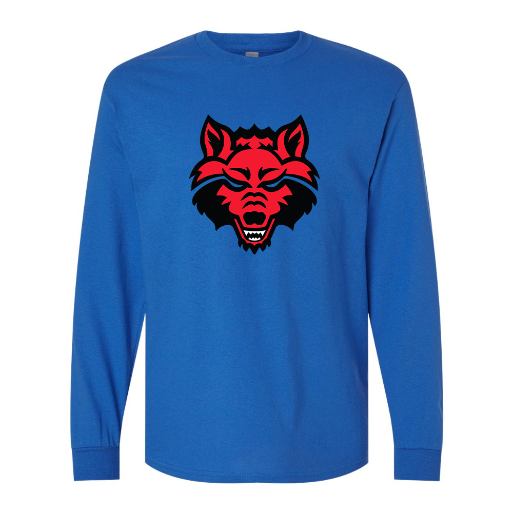 Men's Arkansas State Red Wolves Gildan Heavy Cotton Long Sleeve T-Shirt