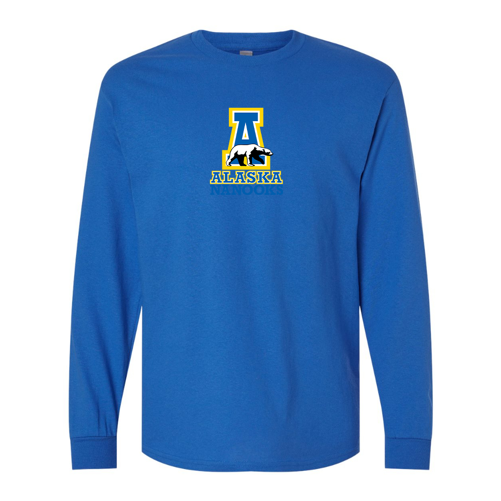 Men's Alaska Nanooks Gildan Heavy Cotton Long Sleeve T-Shirt