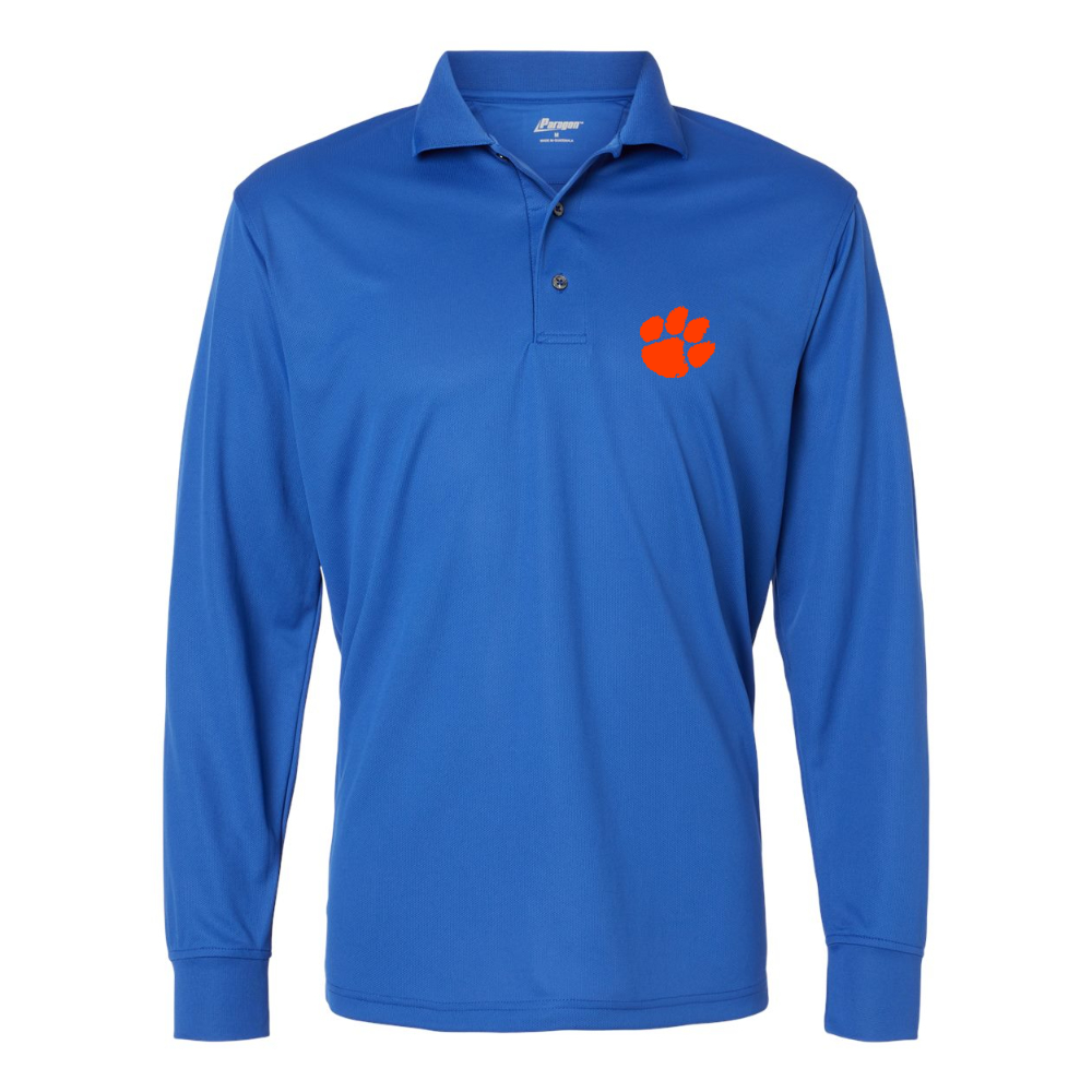 Men's Clemson Tigers Paragon Prescott Long Sleeve Polo