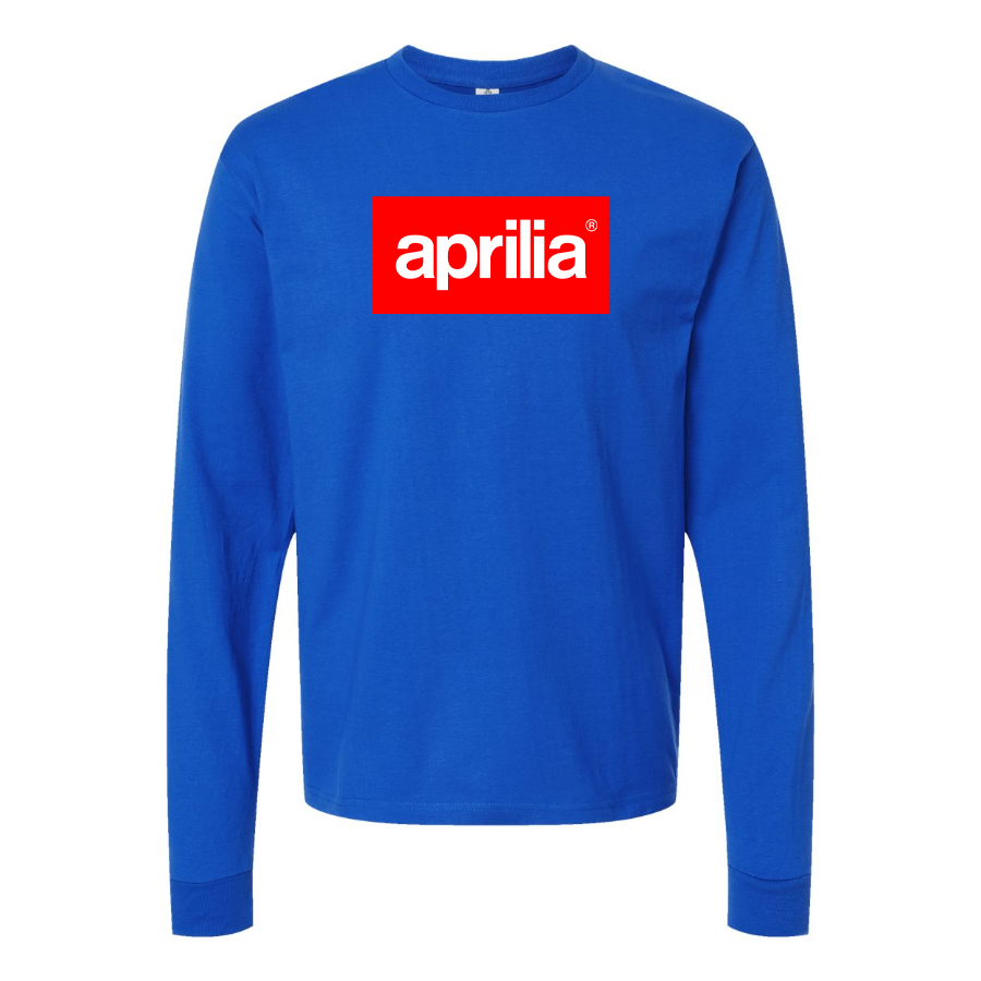 Men's Aprilia Logo Cotton Long Sleeve T-Shirt