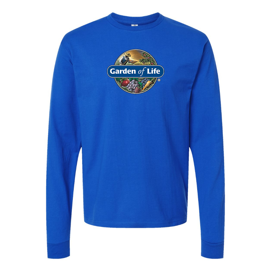 Men's Garden of Life Logo Cotton Long Sleeve T-Shirt