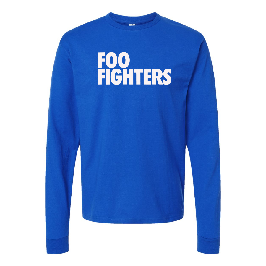 Men's Foo Fighters Logo Cotton Long Sleeve T-Shirt