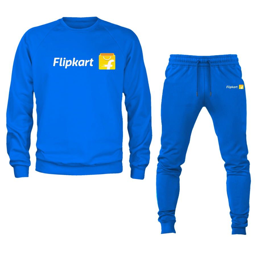 Men's Flipkart Crewneck Sweatshirt Joggers Suit