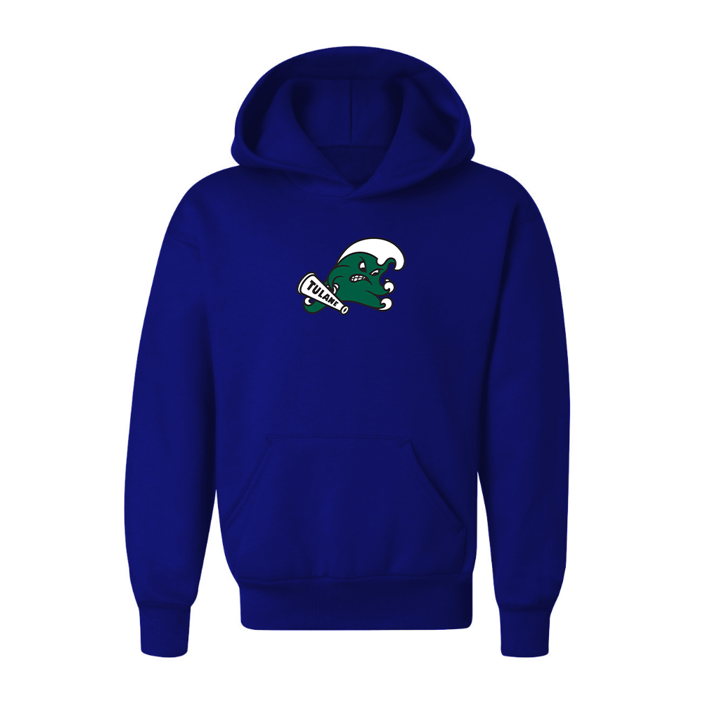 Youth Tulane Green Wave Logo Pullover Hoodie