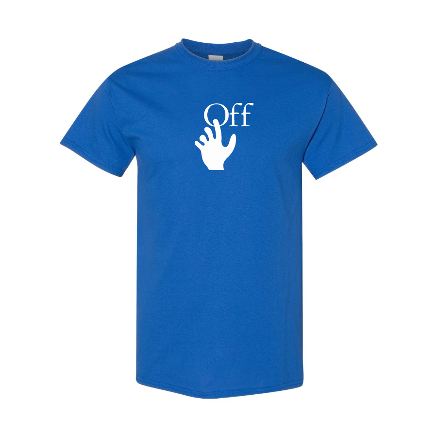 Men's Off-White Hand Logo Cotton T-Shirt